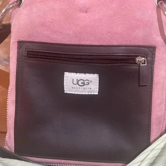 Ugg Australia Pink and Brown Crossbody Bag - Picture 4 of 11